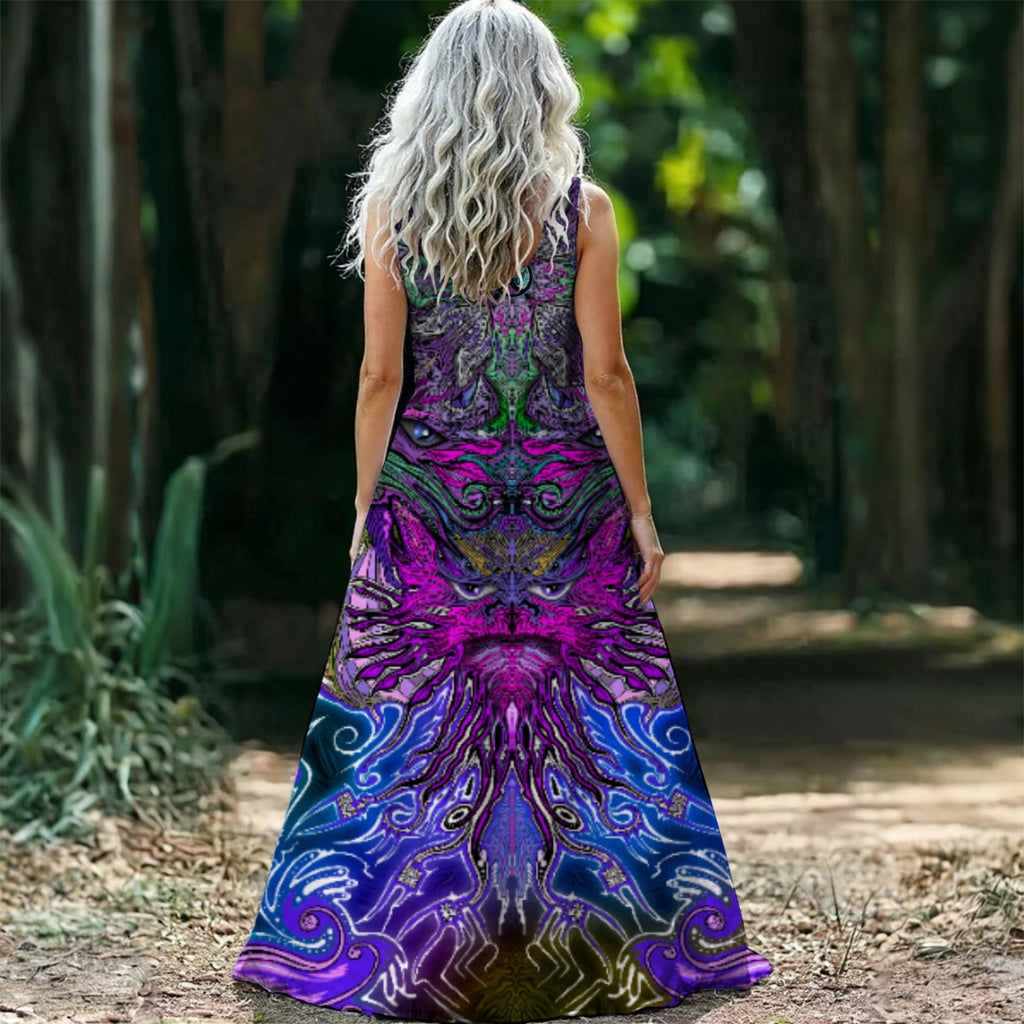 Trifecta Trippy Gnome - Women’s Sleeveless Maxi Dress