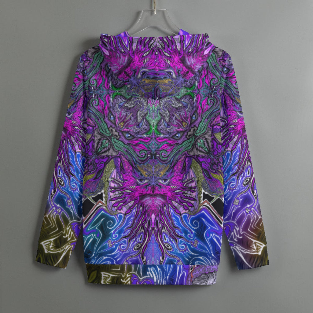 TrifectaTrippy Gnome Women's Pullover Hoodie With Drawstring