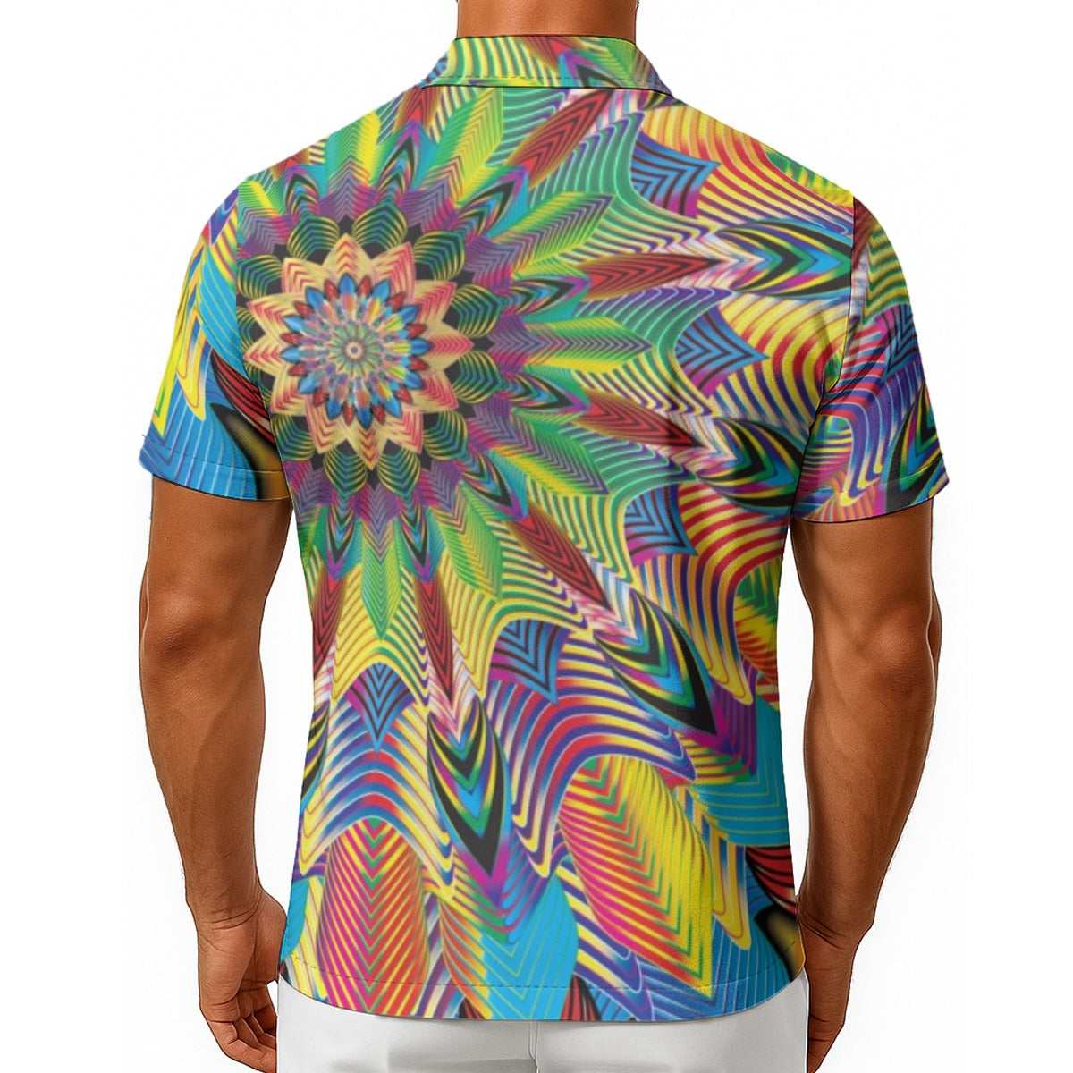 MYfirstMondala Hawaiian Shirt With Button Closure