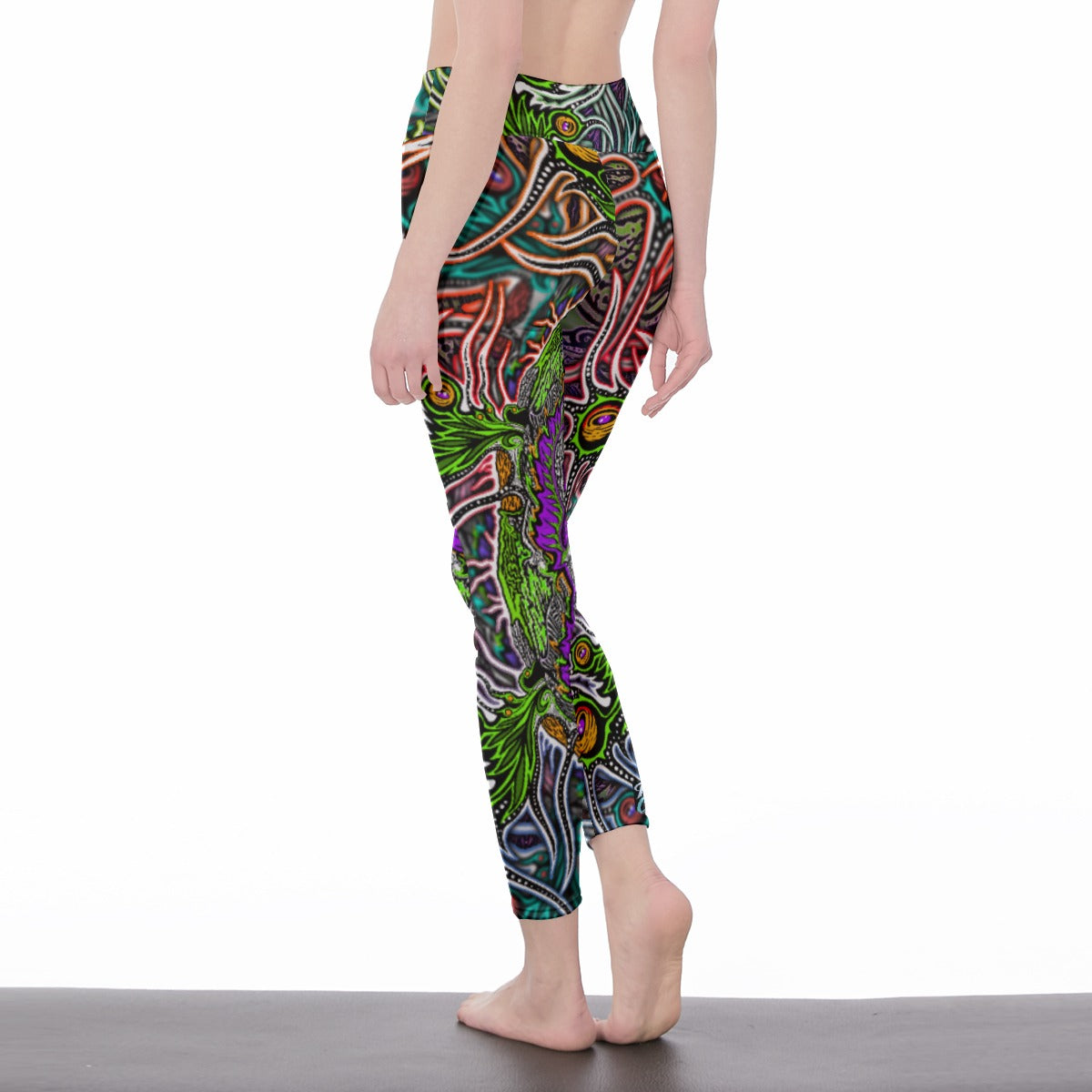 NoSwampHere - High Waist Leggings | Hand Drawn Art