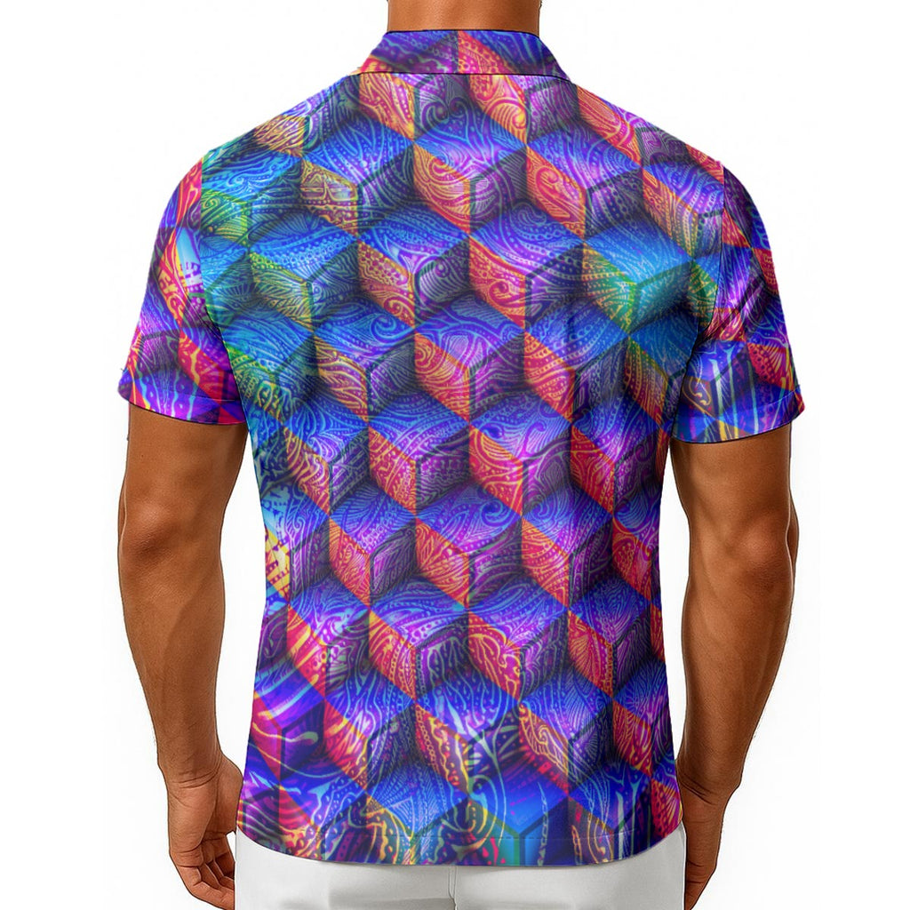 MYDotPattern Plus 3D - Hawaiian Shirt With Button Closure