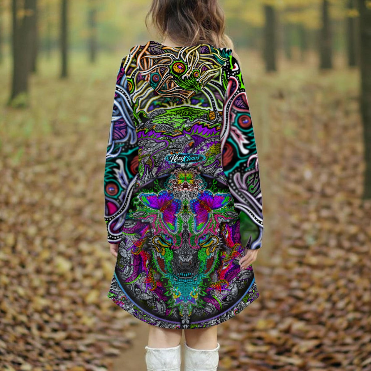 NoSwampHere Hand Drawn Art - Women's Longline Hoodie Dress