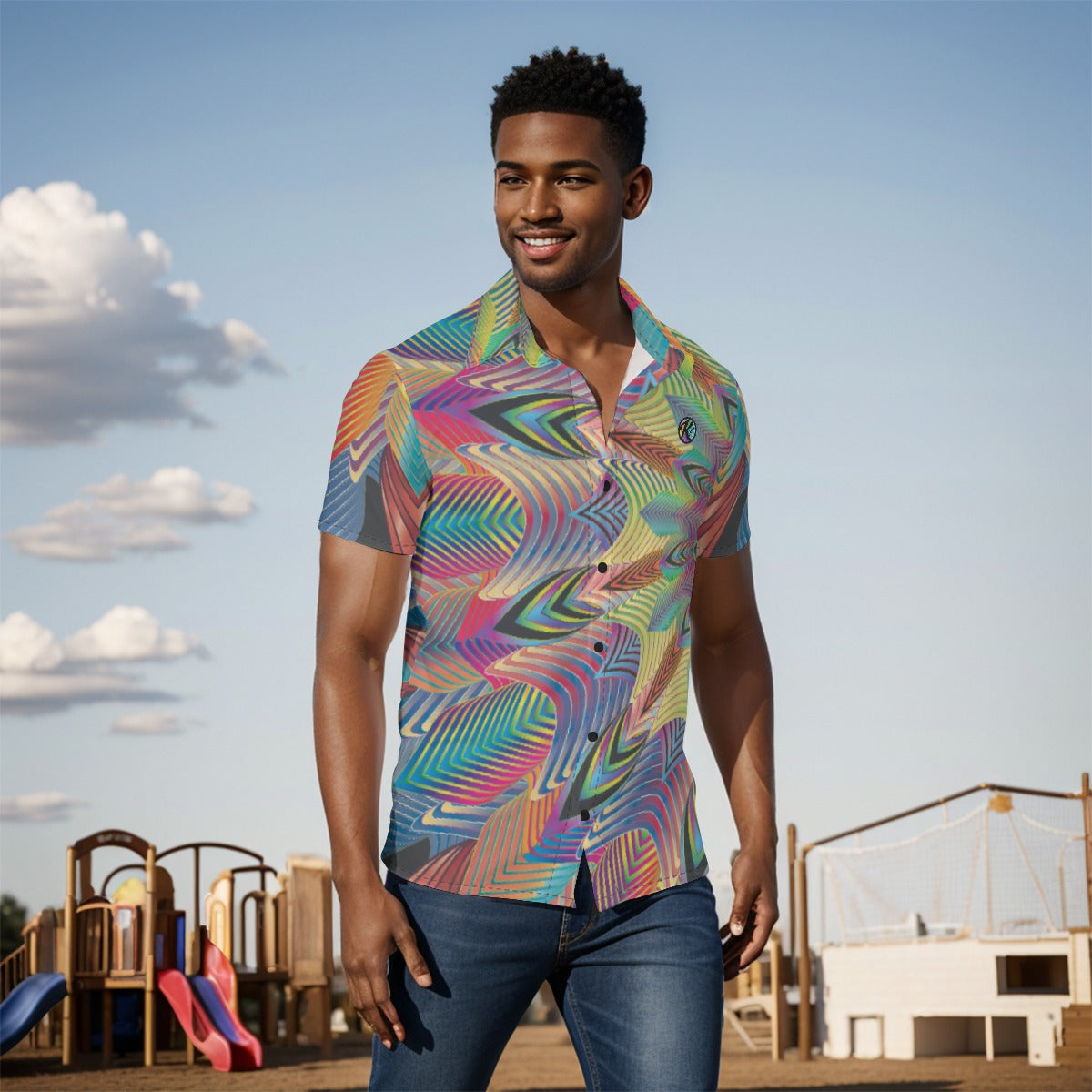 Artist Created Light Reactive Shirt - Print Men's Shirt