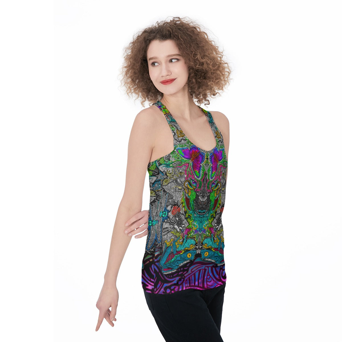 Hidden Gems Hand Drawn Patterns - Women's Racerback Tank Top