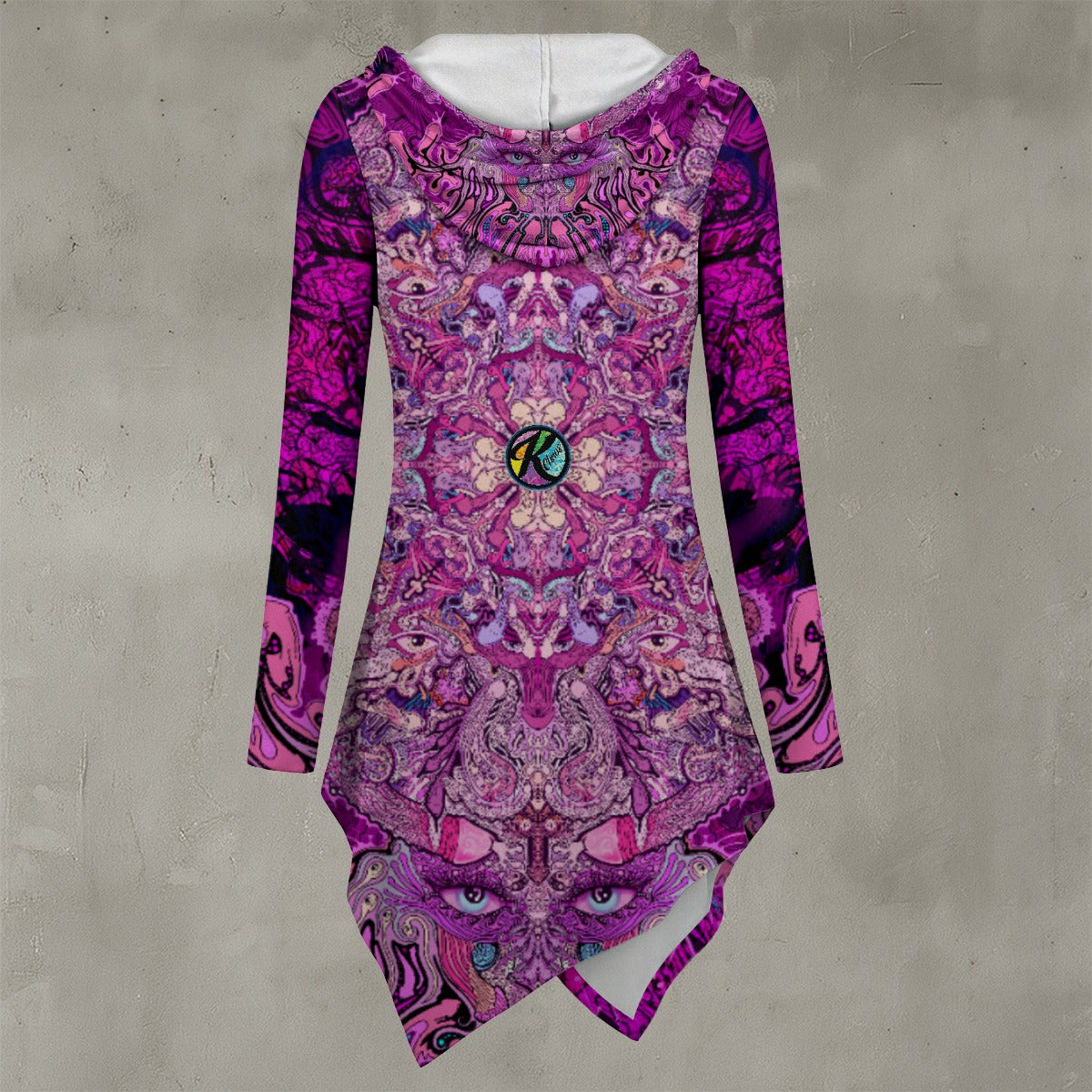 MedusaDix - Hand Drawn Pattern. Fashion Hem Hoodie