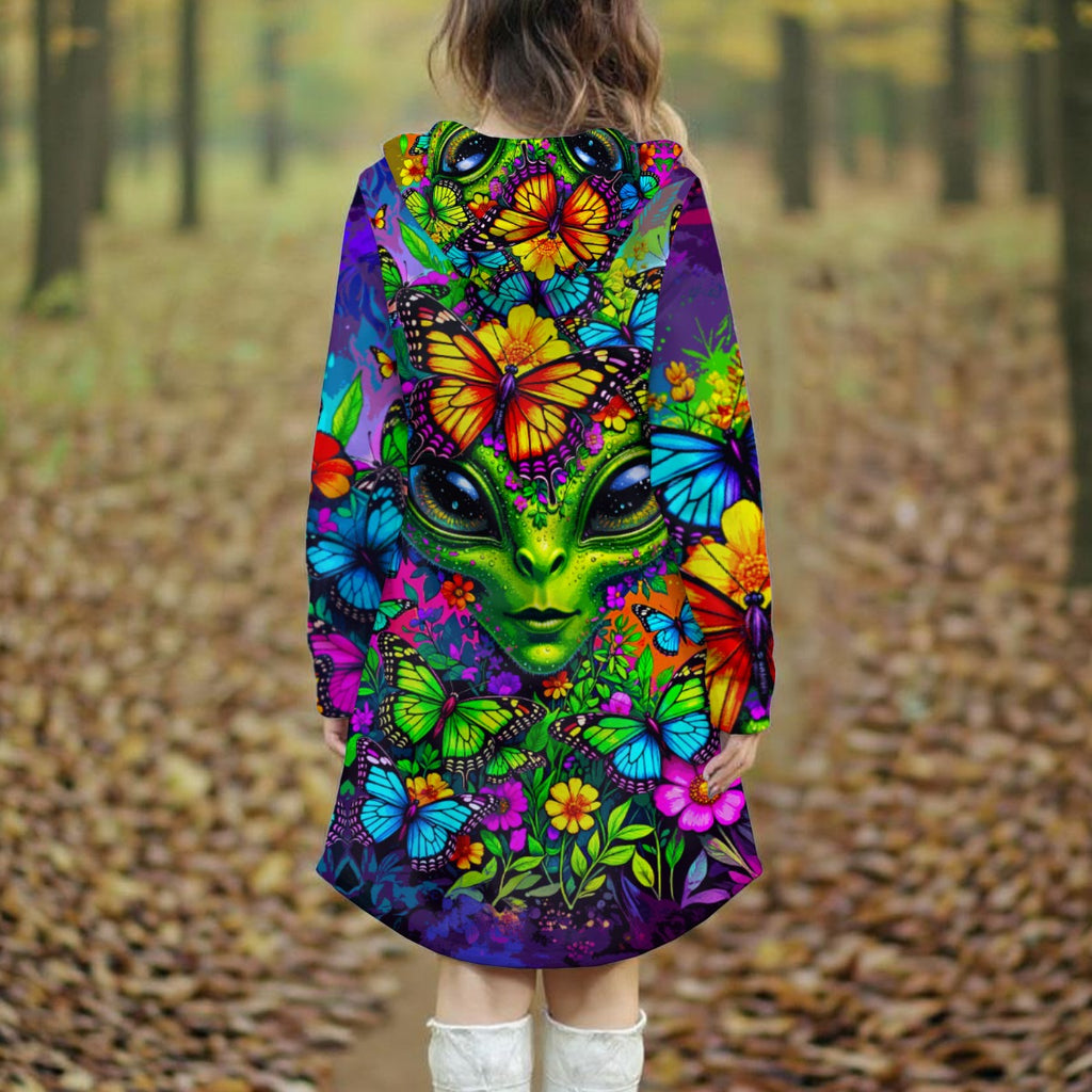 Terogins - Artist Created Women's Longline Hoodie Dress