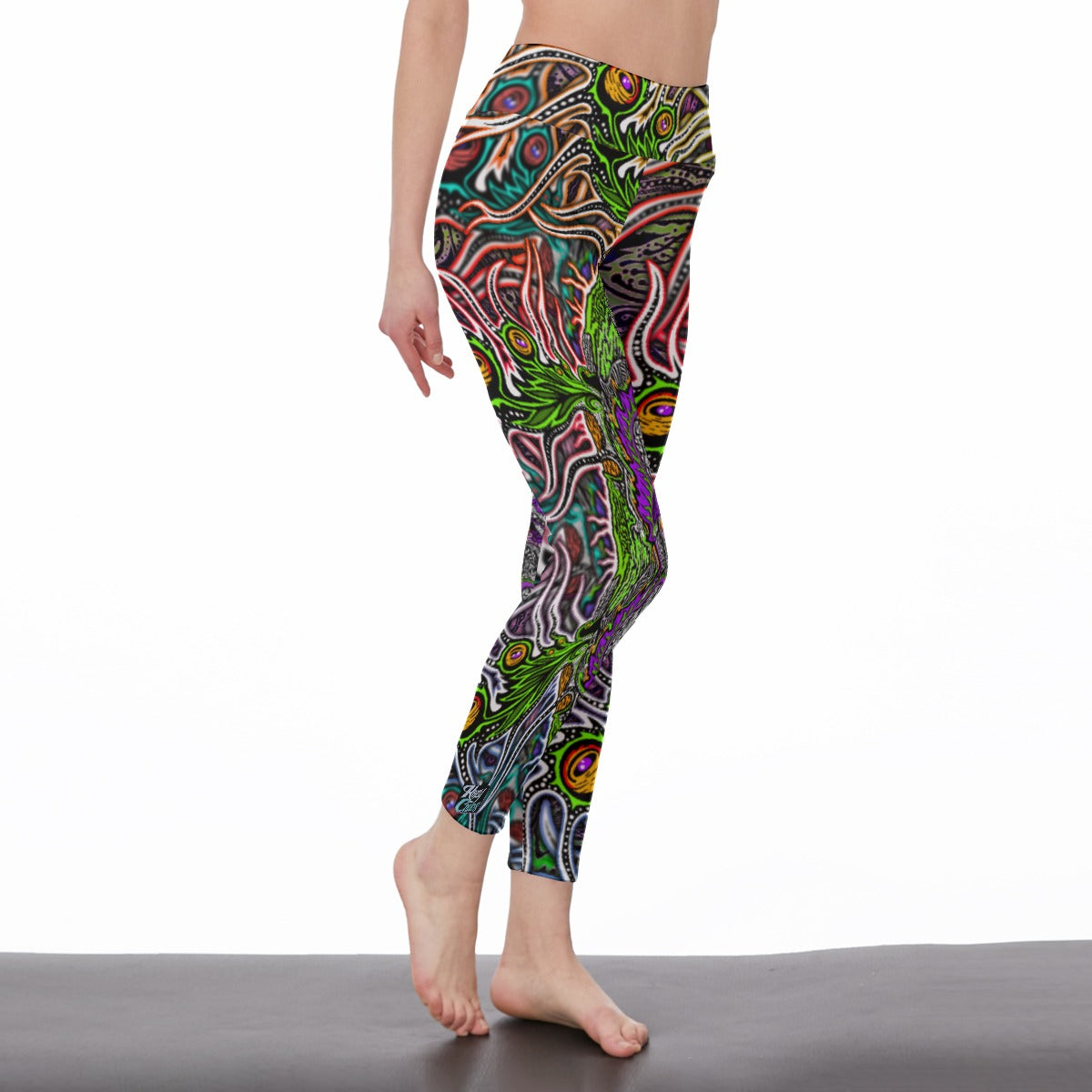NoSwampHere - High Waist Leggings | Hand Drawn Art