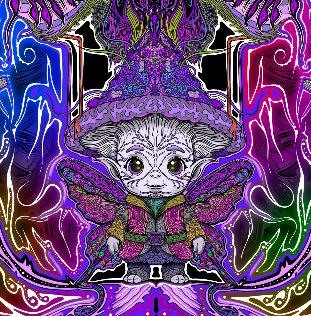 Trifecta Trippy Gnome - Women’s Sleeveless Maxi Dress